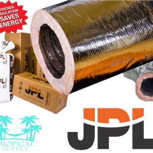 12″ Silver Flex JPL Insulated Flexible Duct R6 25′ FEET